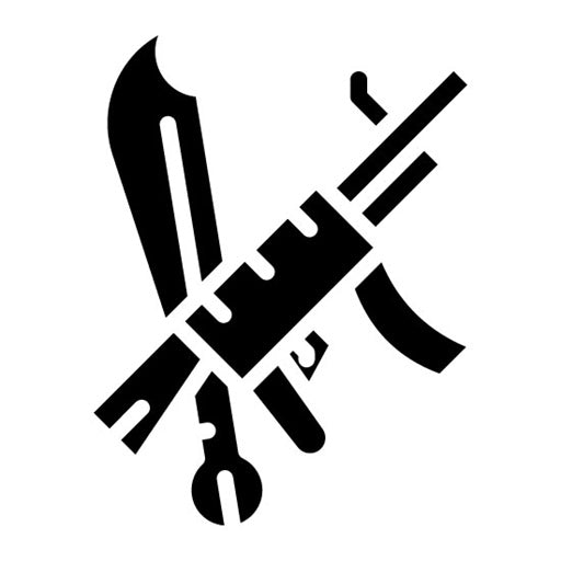 Weapons Glyph Icon