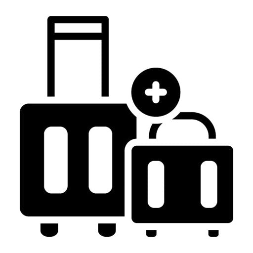 Additional Baggage Glyph Icon