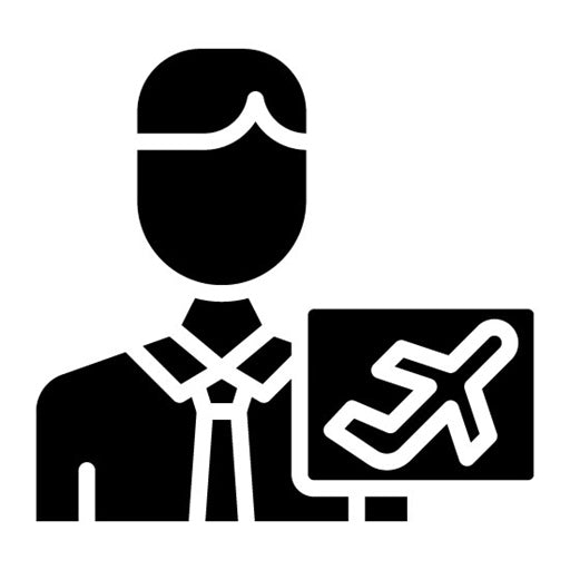 Airport Representative Glyph Icon