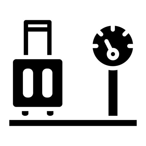 Baggage Limit Glyph Icon