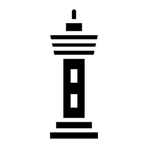 Control Tower Glyph Icon