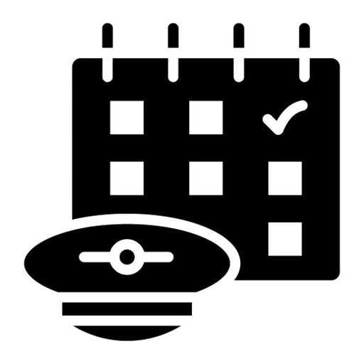 Crew Scheduling Glyph Icon