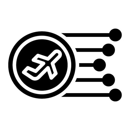 Flight Plan Glyph Icon