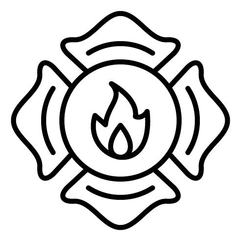 Firefighter Badge Icon