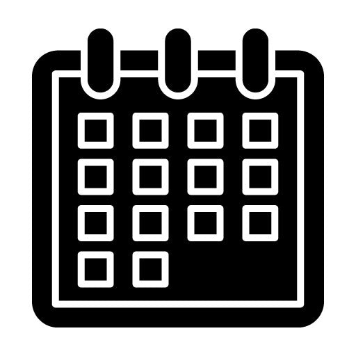 Calendar Glyph Icon