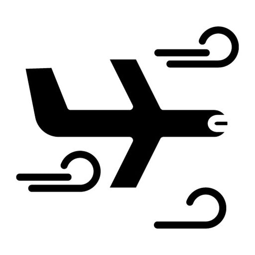 Turbulence Glyph Icon