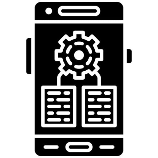 Algorithm Glyph Icon | Mobile App Development