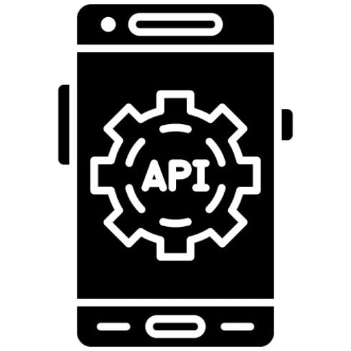 Api Glyph Icon | Mobile App Development