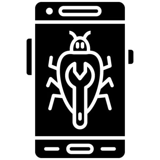 Bug Fixes Glyph Icon | Mobile App Development