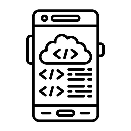 Cloud Coding Icon | Mobile App Development