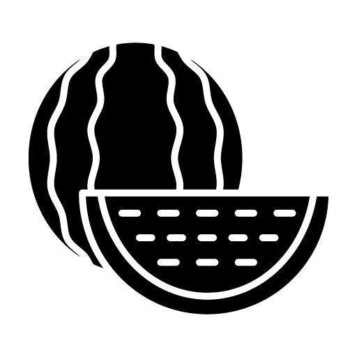 Watermelon Glyph Icon | Summer