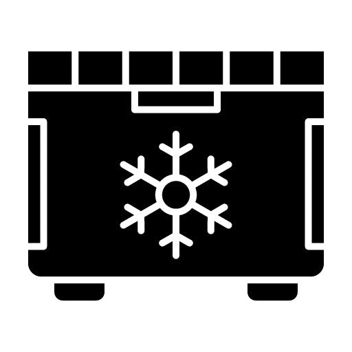 Summer Freezer Glyph Icon