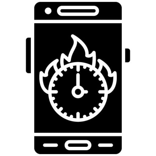 Deadline Glyph Icon | Mobile App Development