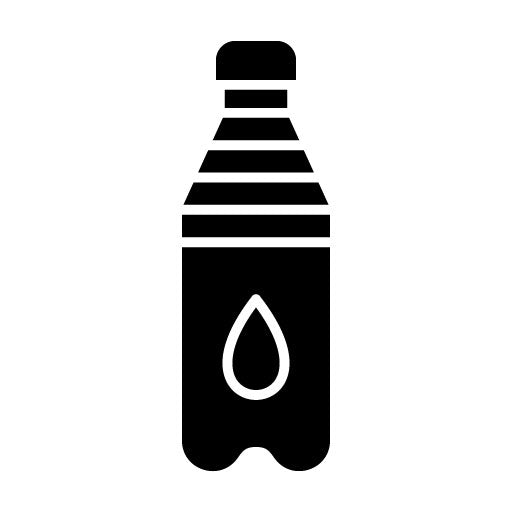 Summer Water Bottle Glyph Icon