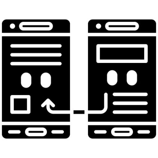 Prototype Glyph Icon | Mobile App Development