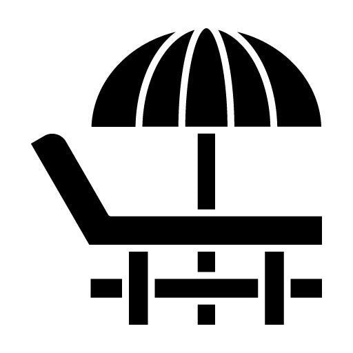 Lounge Chair Glyph Icon