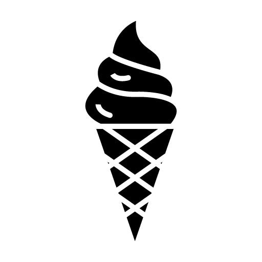 Summer Ice Cream Glyph Icon