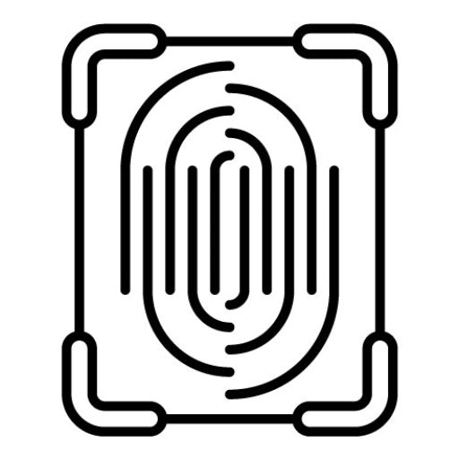 Dactyloscopic Data Icon | GDPR