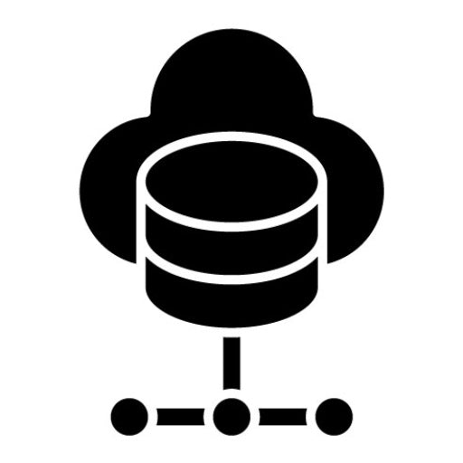 Cloud Management Glyph Icon