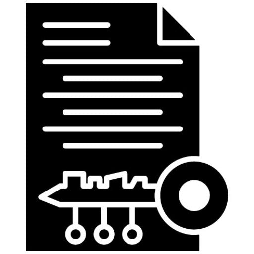 Asymmetric Keys Glyph Icon