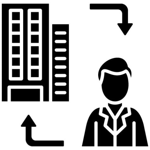B2C Glyph Icon | Fintech