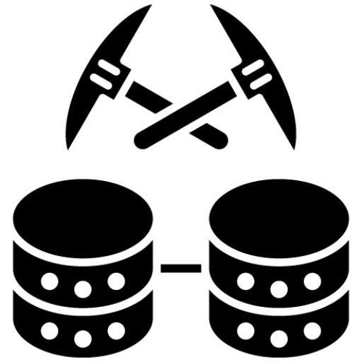 Data Mining Glyph Icon | Fintech