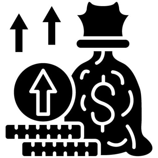 Profit Glyph Icon | Fintech