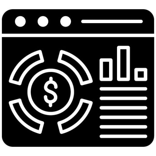 Statistics Glyph Icon | Fintech