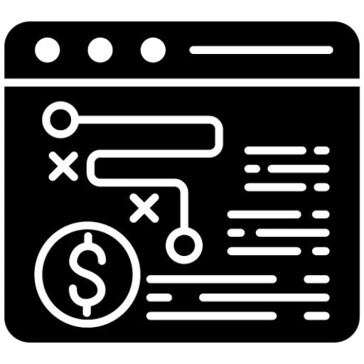 Strategy Glyph Icon | Fintech
