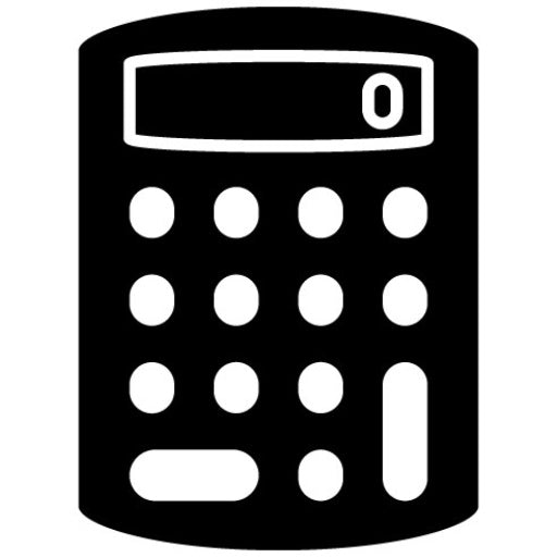 Calculator Glyph Icon | Startup