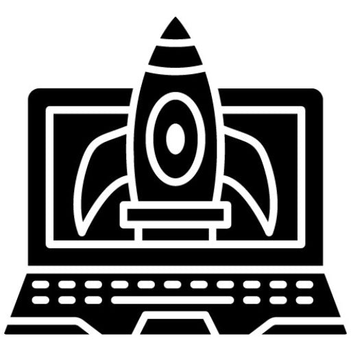 Laptop Glyph Icon | Startup