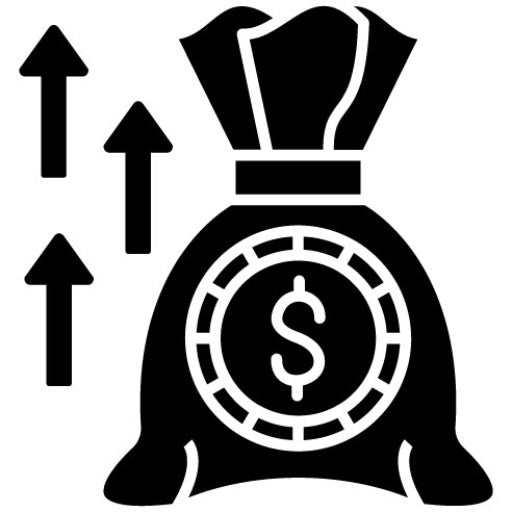 Profit Glyph Icon | Startup