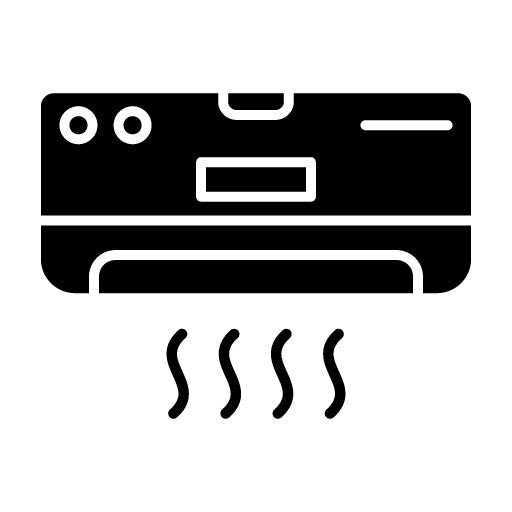 Summer Air Conditioner Glyph Icon