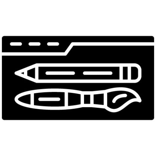 Website Design Glyph Icon | Startup