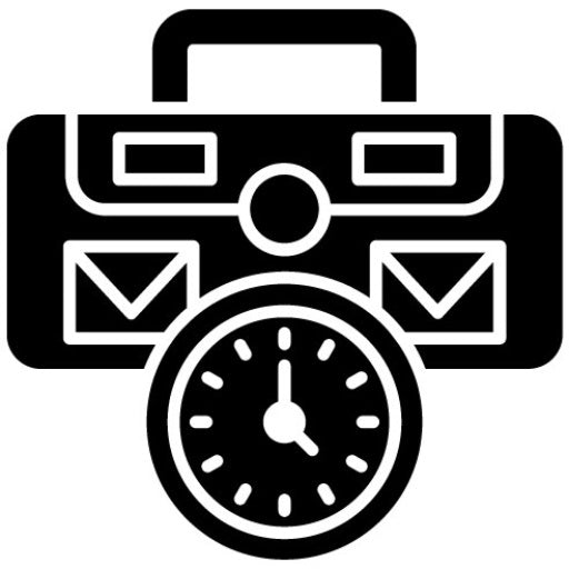 Working Hours Glyph Icon