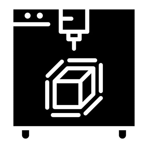 3D Printing Glyph Icon