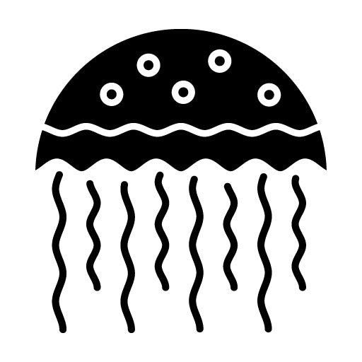 Jellyfish Glyph Icon