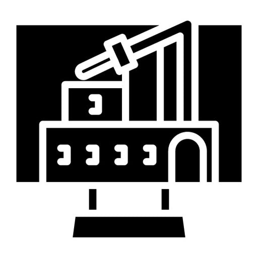 Industry 4.0 Glyph Icon