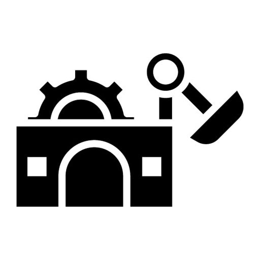 Traditional Manufacturing Glyph Icon