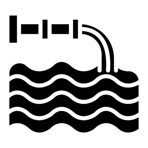 Water Pollution Glyph Icon