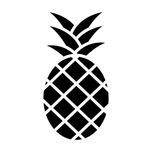 Pineapple Glyph Icon