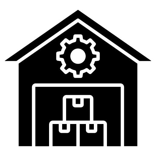 Warehouse Management System Glyph Icon | Shipping