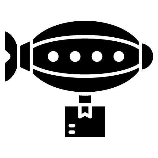 Airship Glyph Icon | Shipping