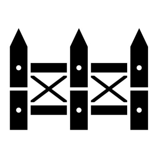 Fence Glyph Icon