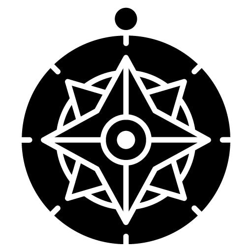 Compass Glyph Icon | Shipping