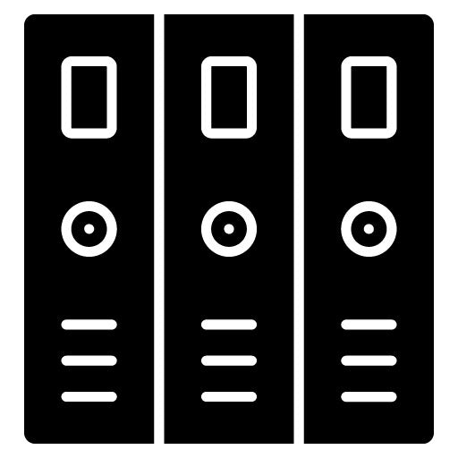 Folders Glyph Icon | Office