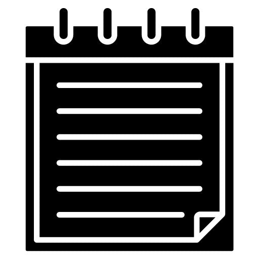 Notebook Glyph Icon | Office