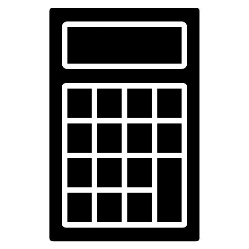 Calculator Glyph Icon | Office