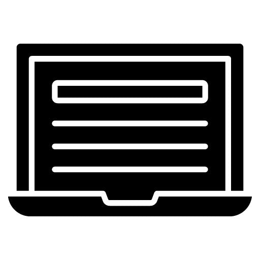 Laptop Glyph Icon | Office