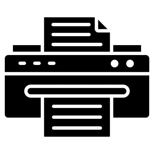 Copier Paper Glyph Icon